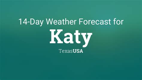 10 day weather forecast for katy texas